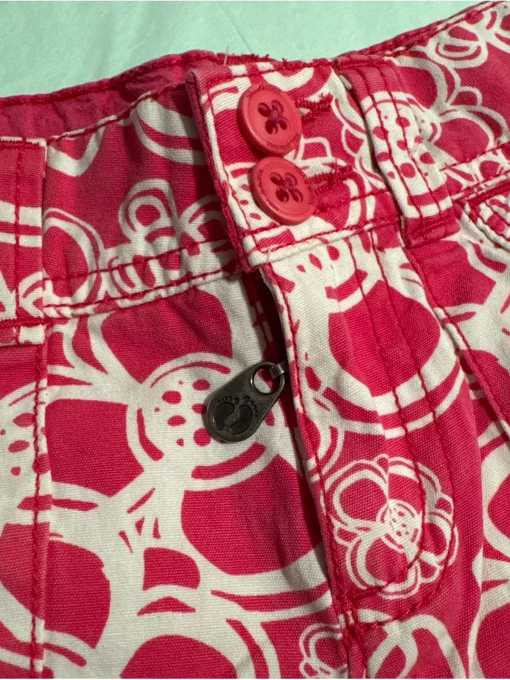 Hang Ten Hot Pink and White Floral Shorts